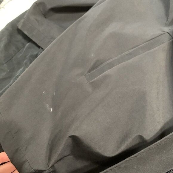 sandro authentic womens solid black long sleeve windbreaker jacket xl large - Picture 7 of 9